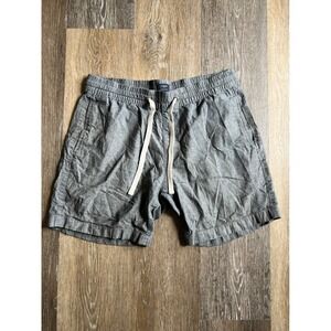 J.Crew Stadium Shorts Mens Medium Grey Excellent Elastic Drawstring Casual